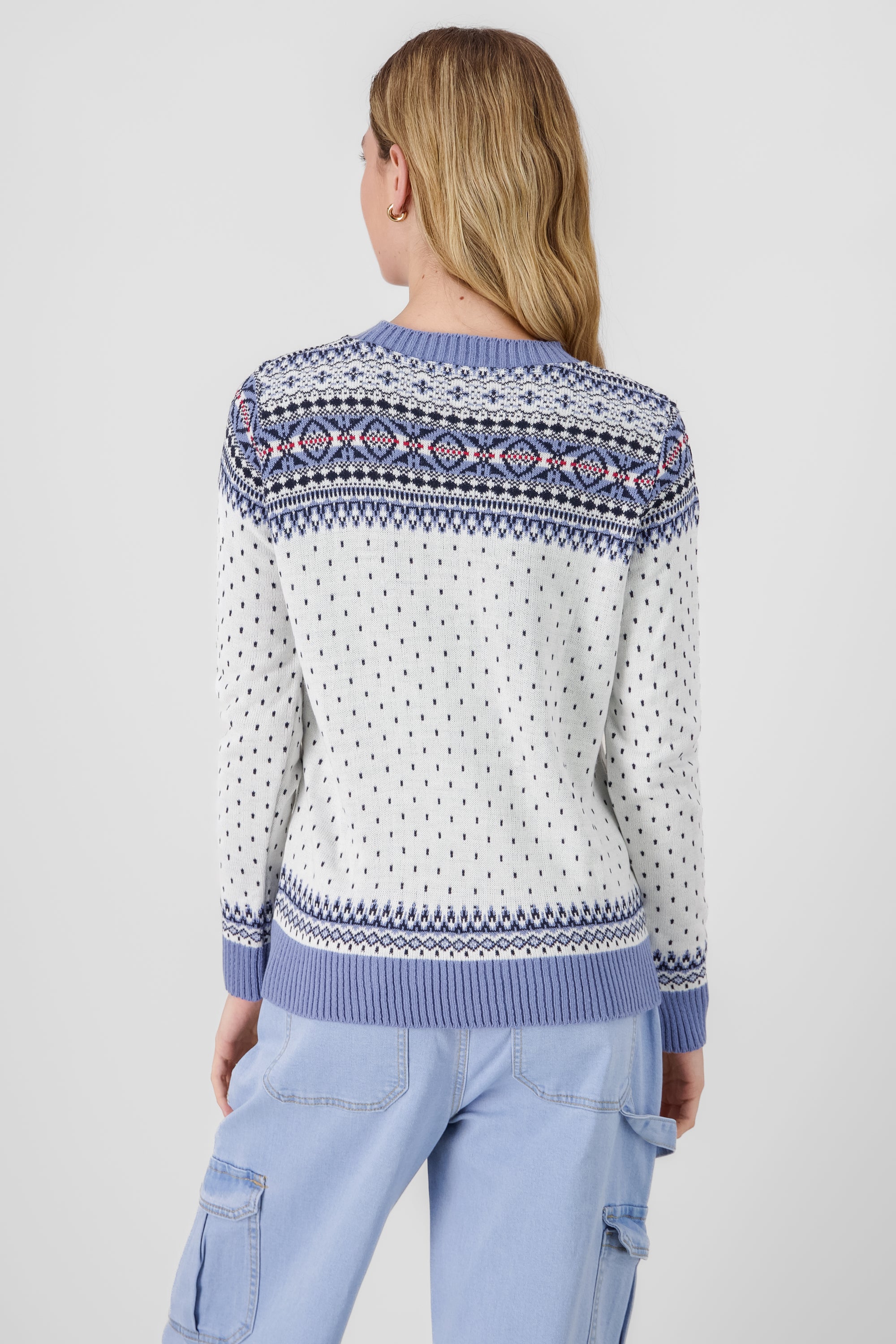 Reindeer Christmas sweater SKY BLUE