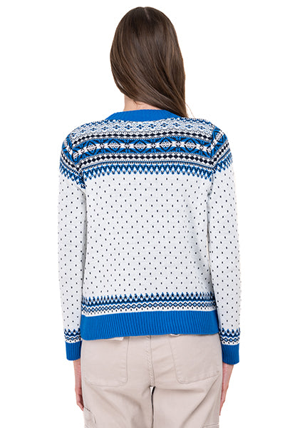 Reindeer Christmas sweater BLUE COMBO