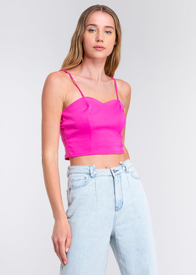 Solid crop top CHARCOAL