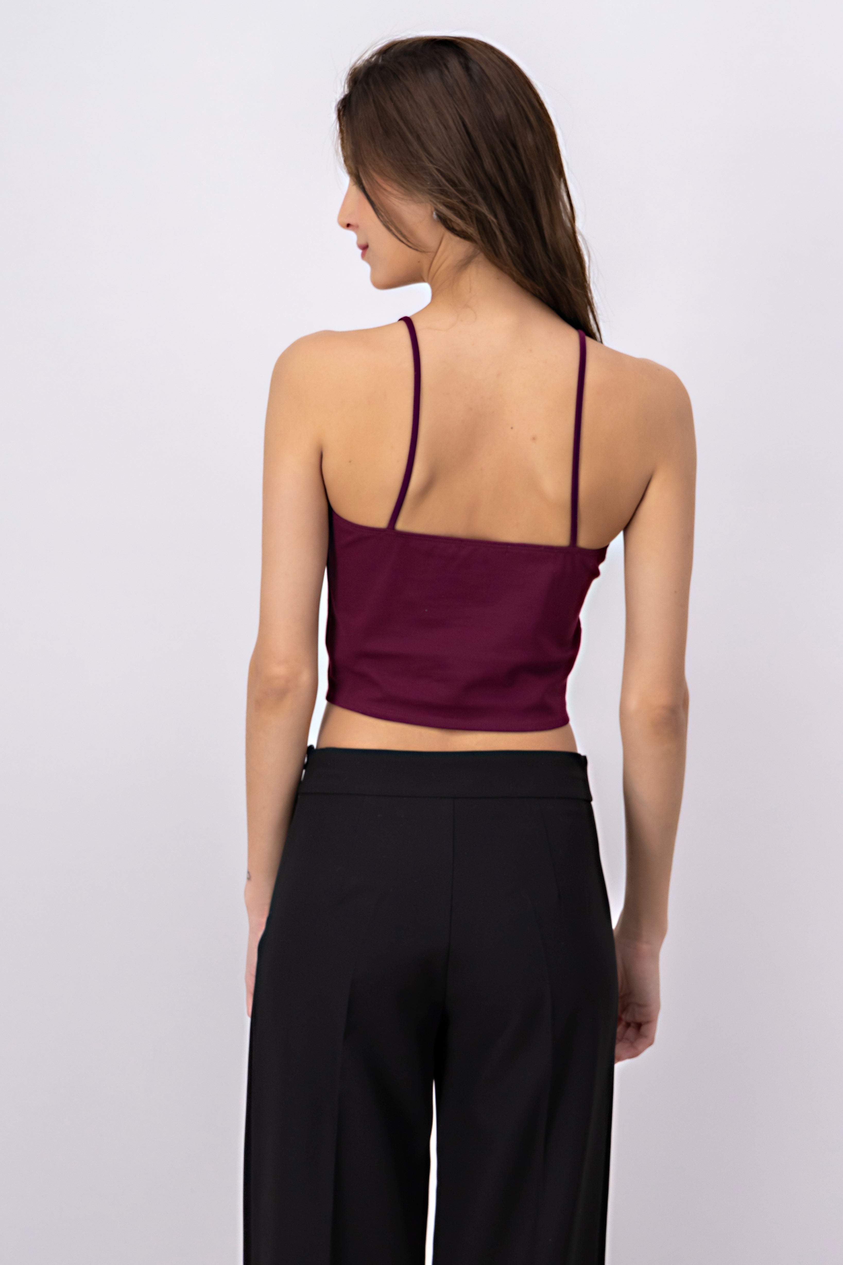 Solid crop top MAGENTA