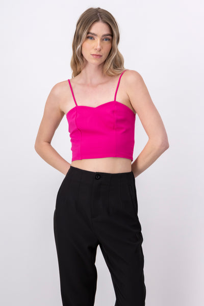 Solid crop top CHARCOAL