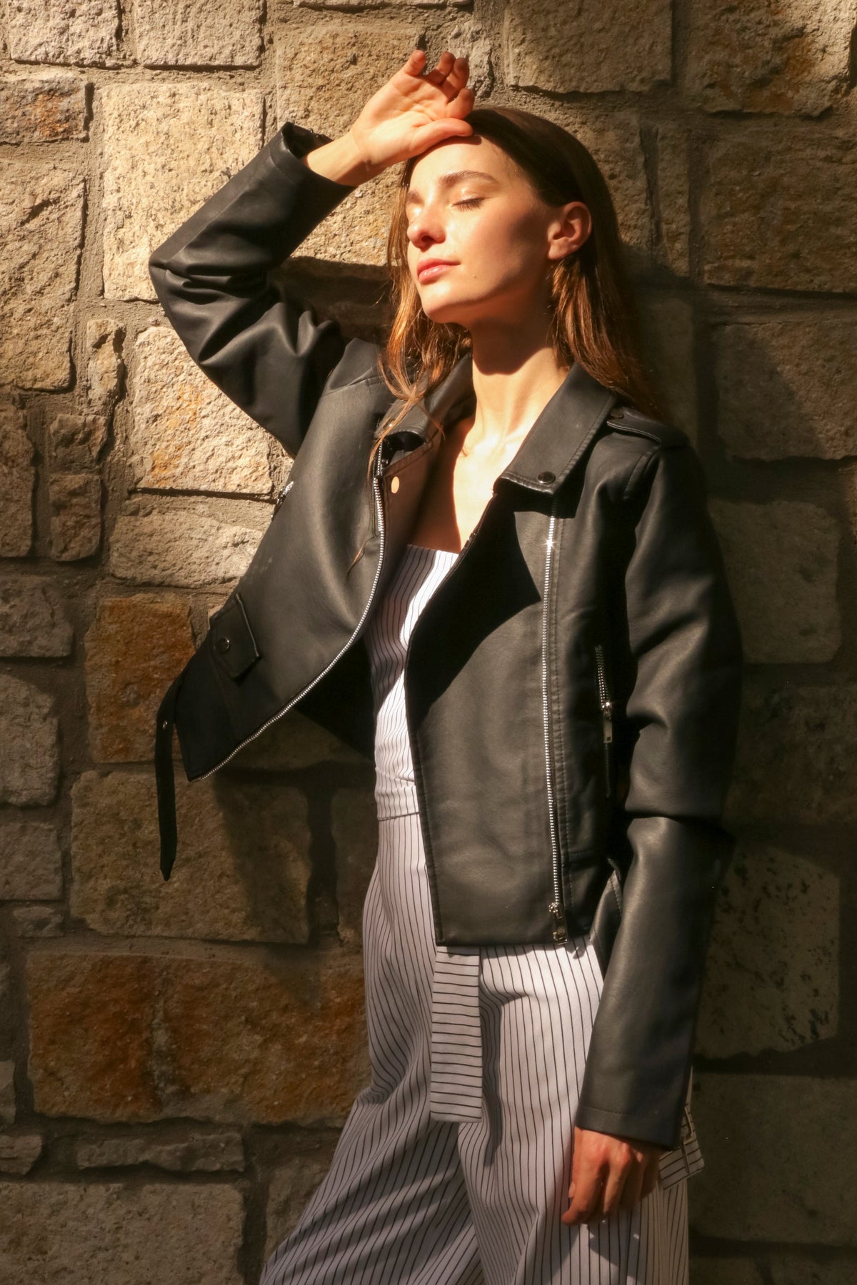 Biker Jacket with Zipper