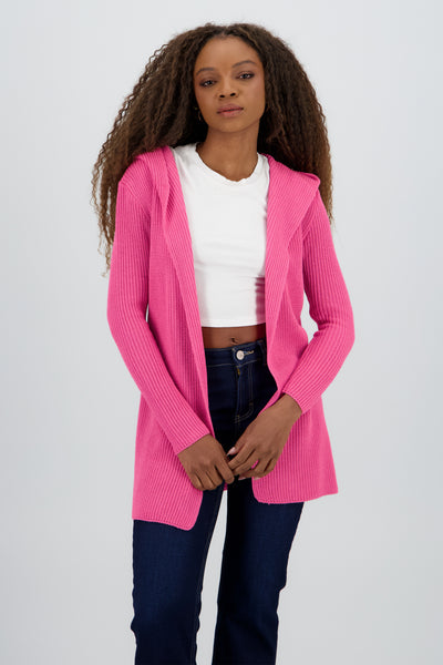 Cardigan with hoodie MAGENTA