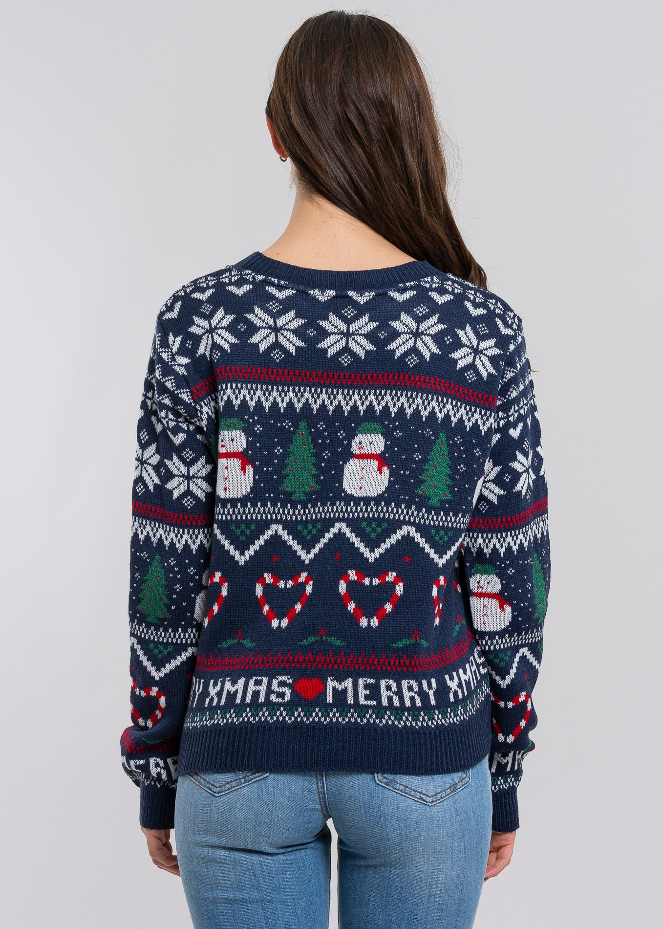 Snowman Christmas sweater NAVY COMBO