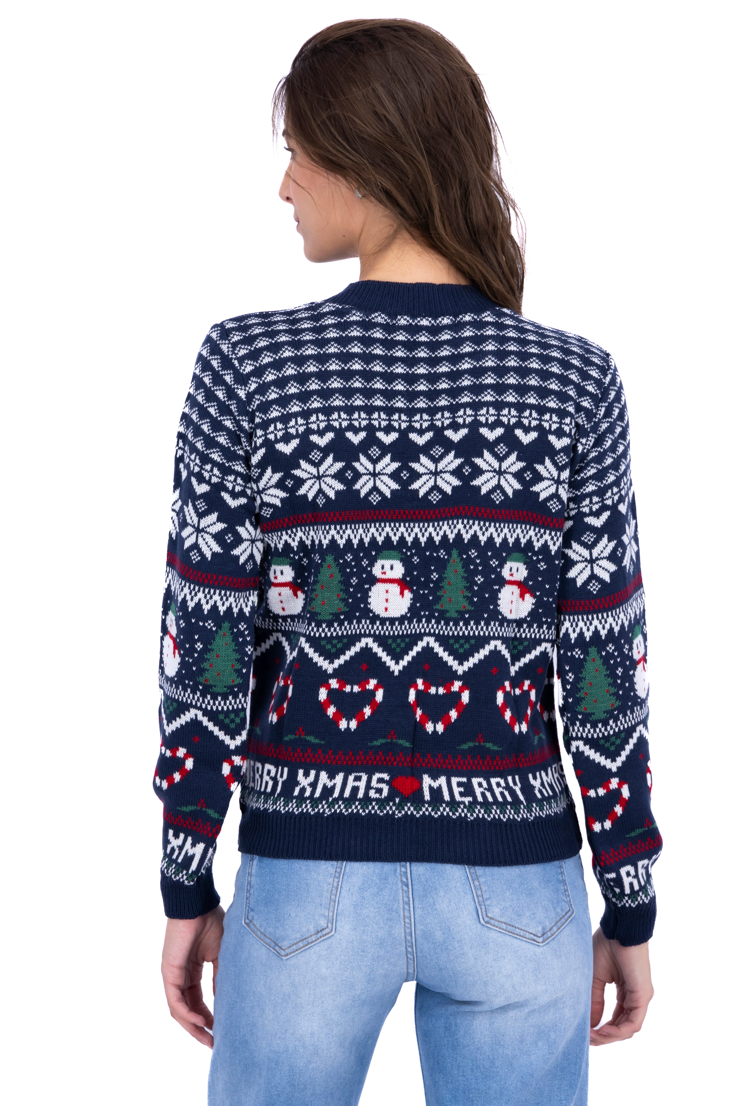 Snowman Christmas sweater NAVY COMBO