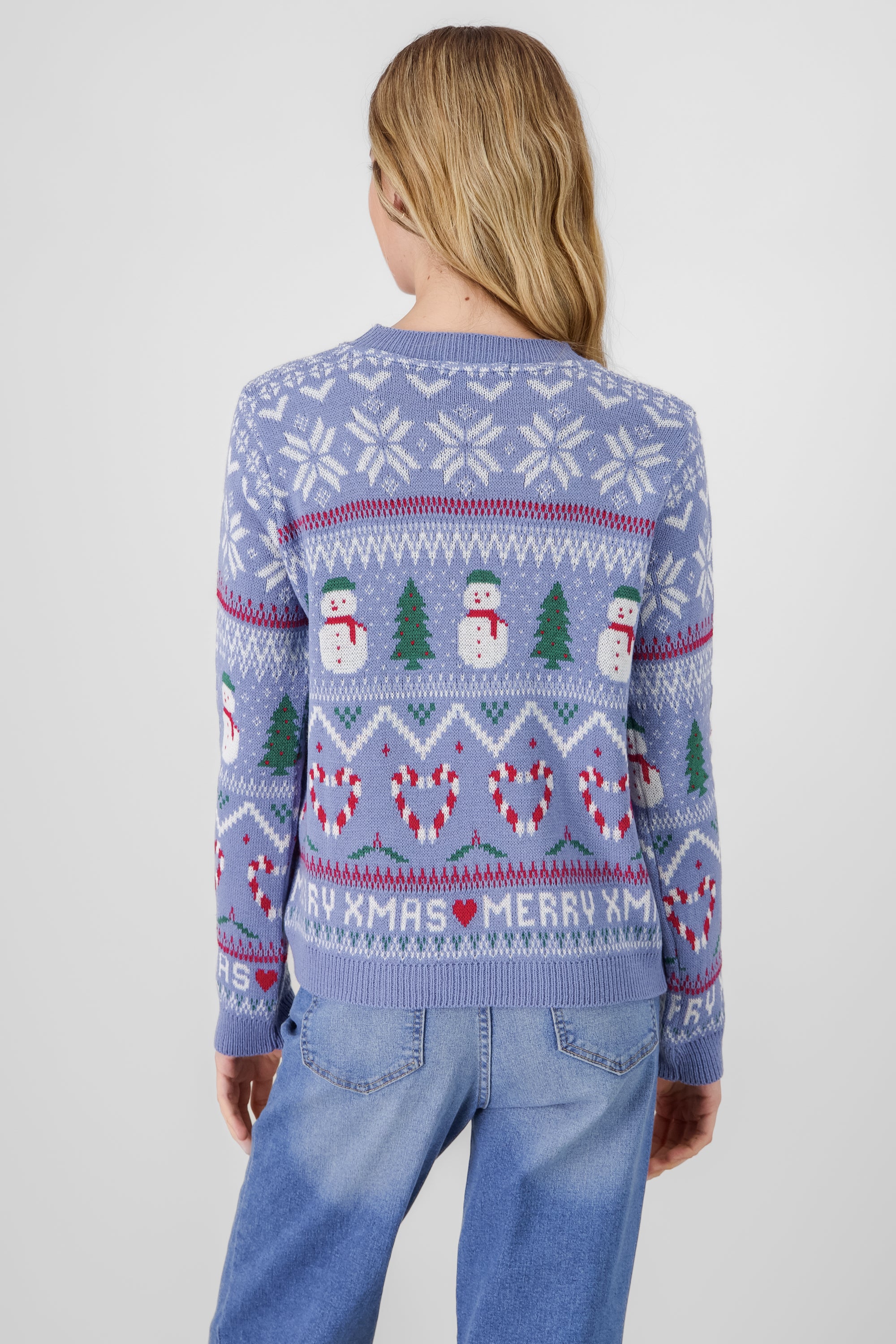 Snowman Christmas sweater INDIGO