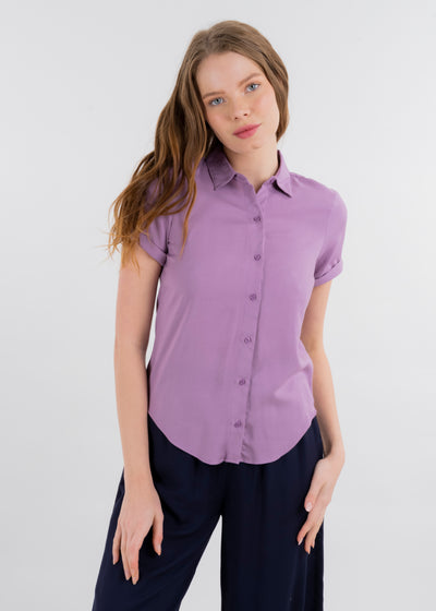 Short sleeved blouse GRAPE