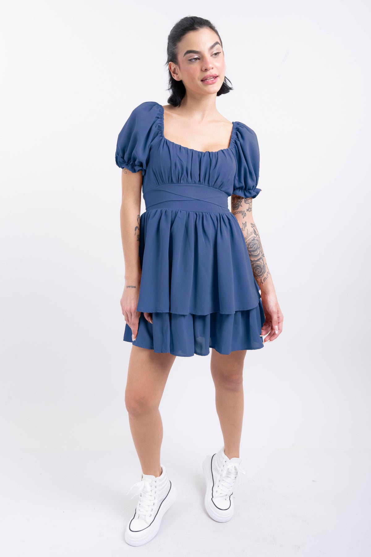 Mini Layered Bow Dress