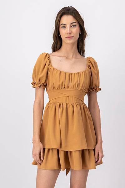 Mini Layered Bow Dress