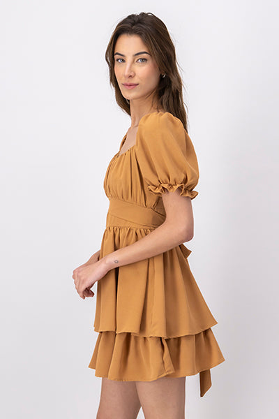 Mini Layered Bow Dress