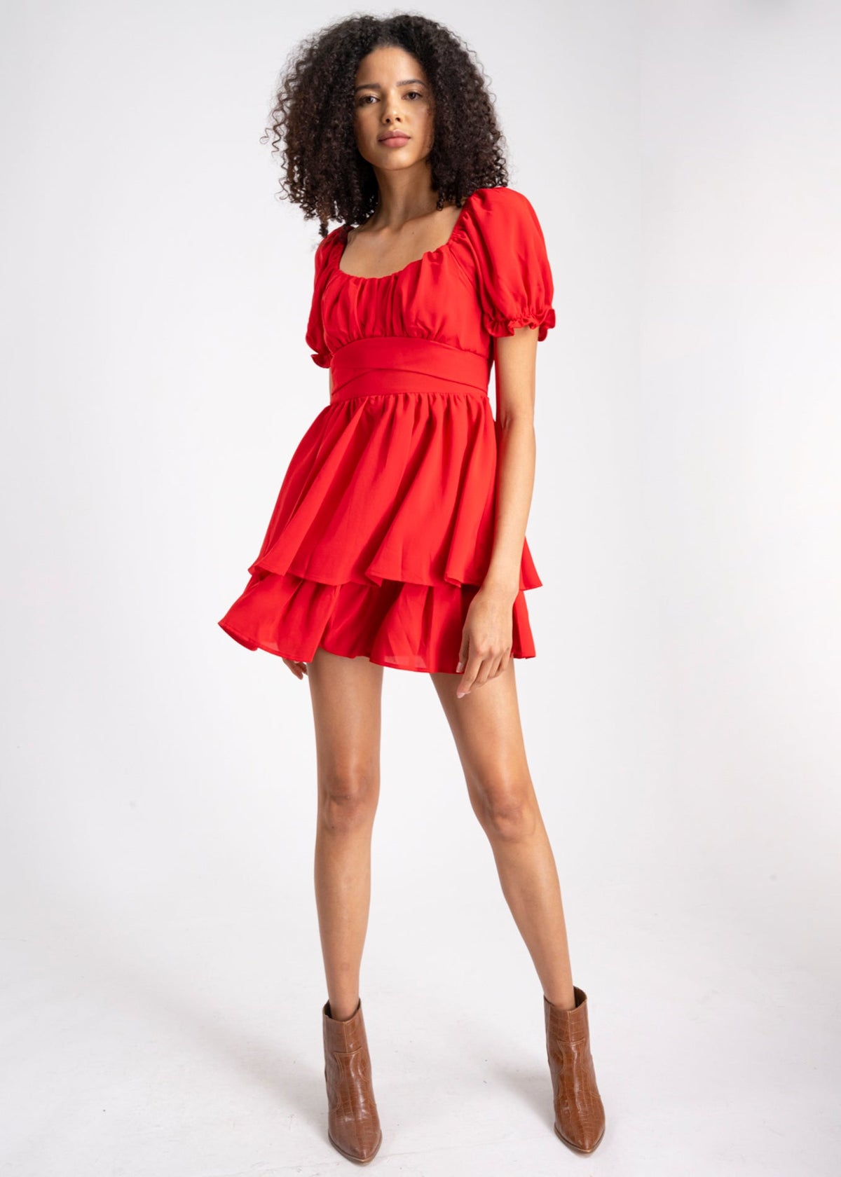 Mini Layered Bow Dress