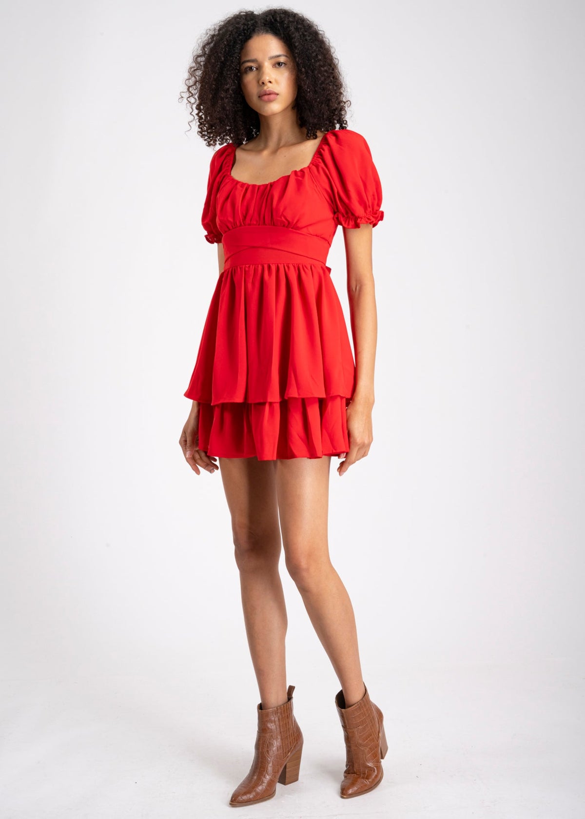 Mini Layered Bow Dress