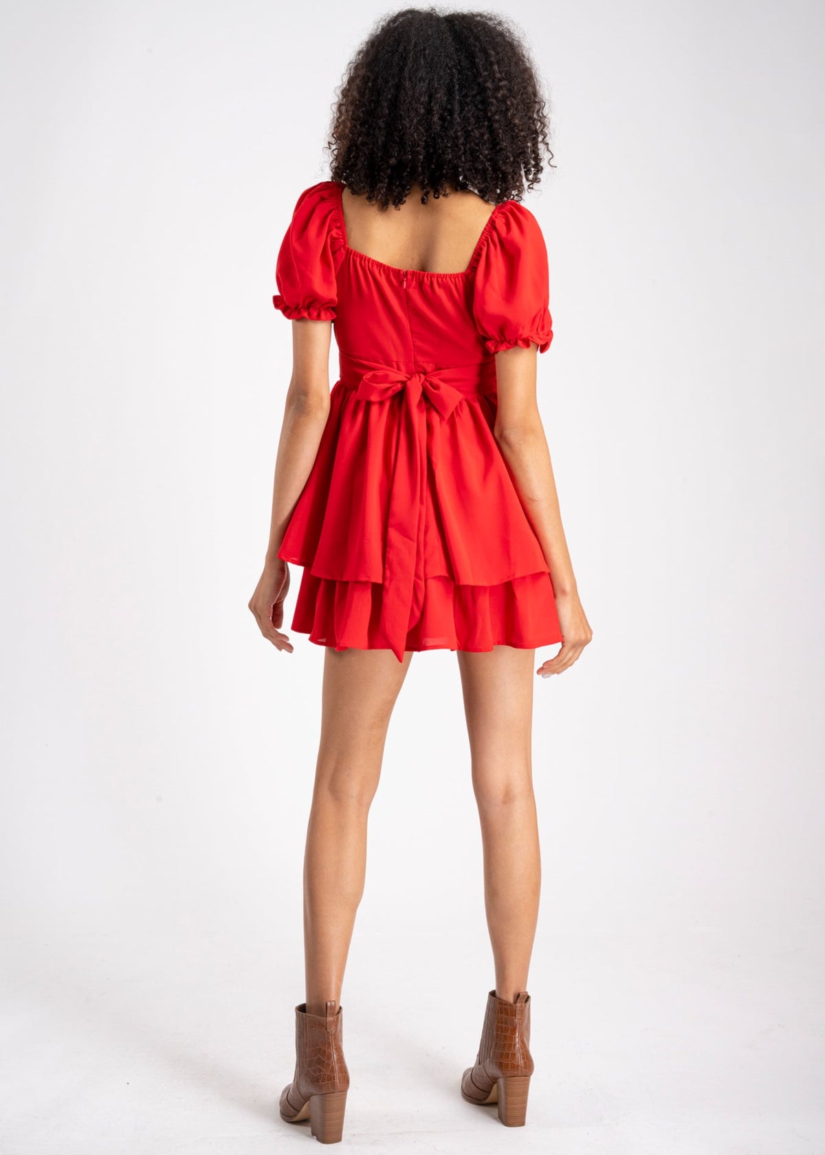 Mini Layered Bow Dress