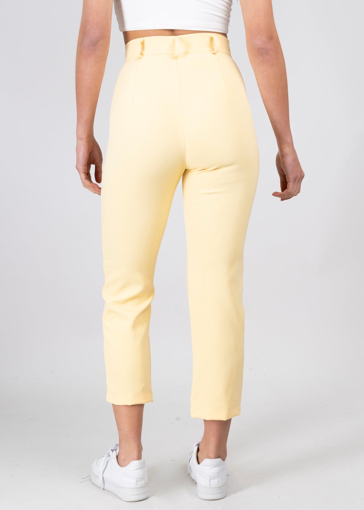 High Waist Capris with Pockets