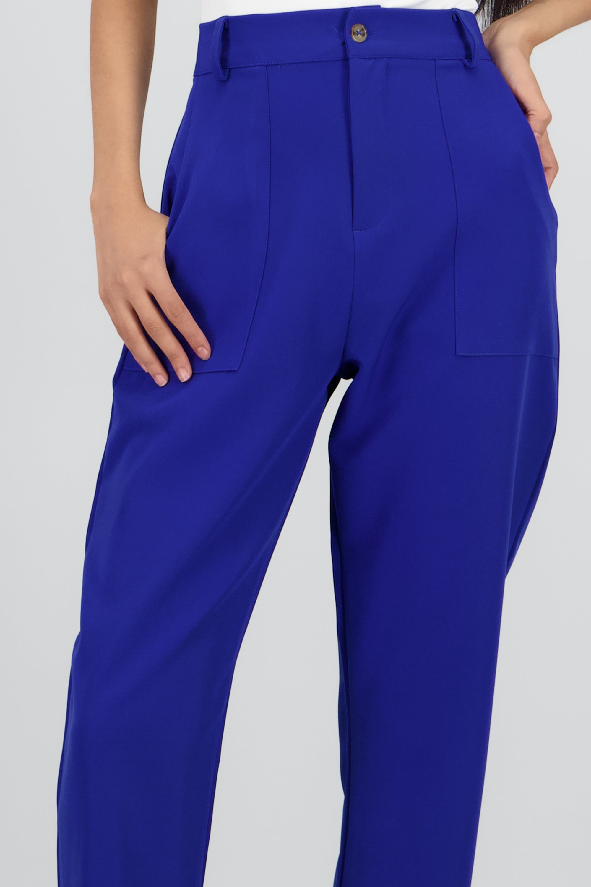 High Waist Capris with Pockets