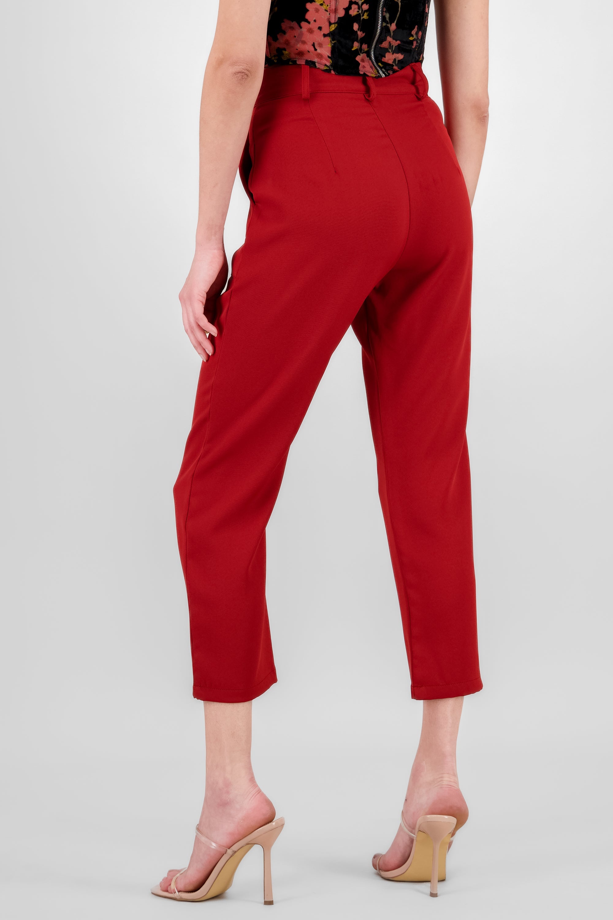 High Waist Capris with Pockets