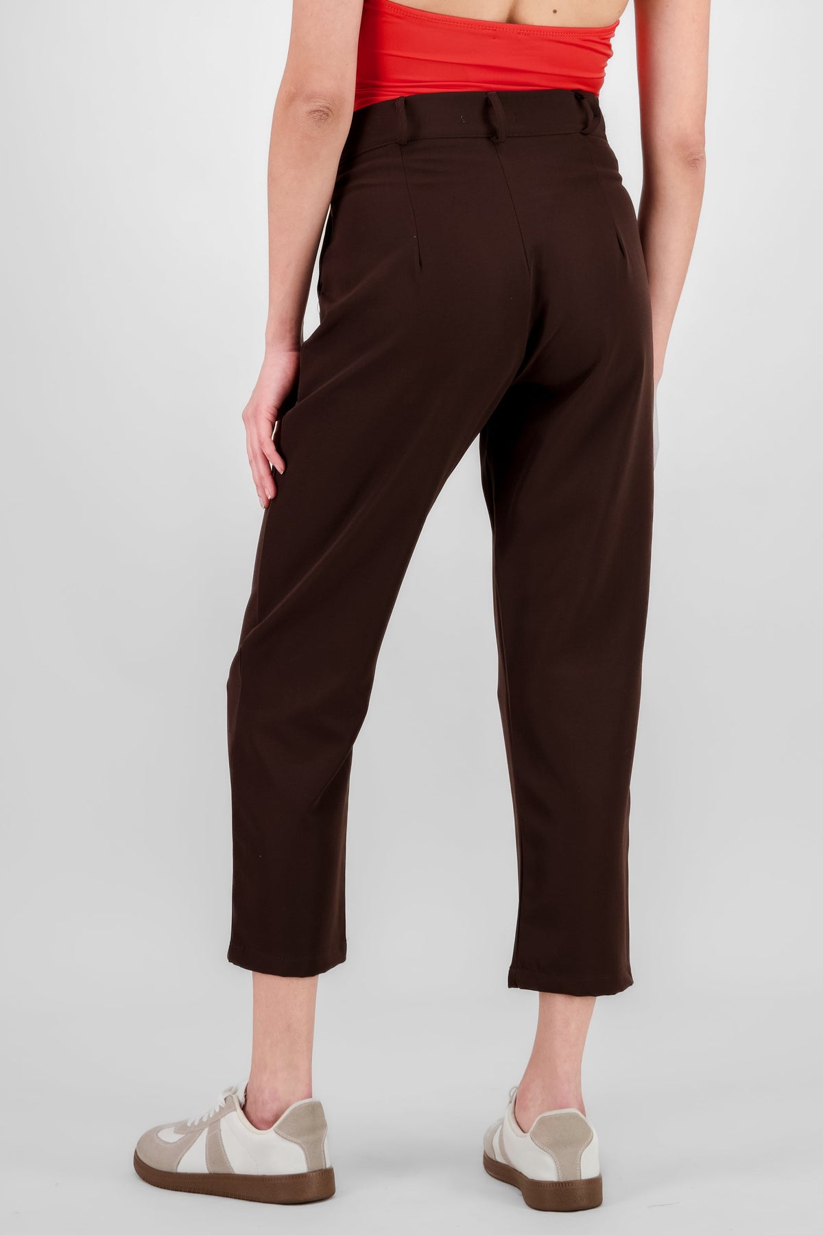 High Waist Capris with Pockets