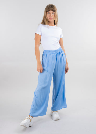 High waist wide leg pant SAND