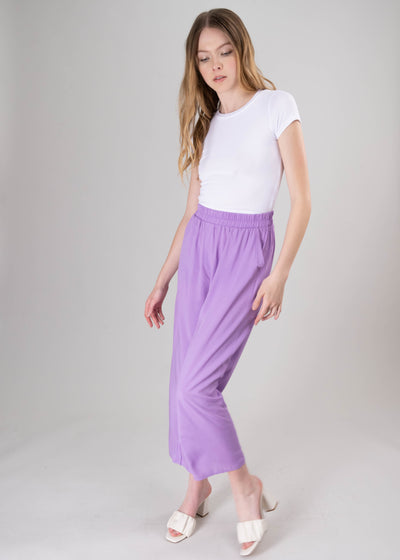 High waist wide leg pant SAND