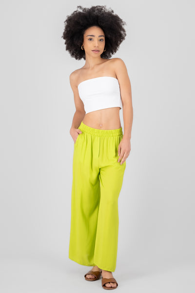 High waist wide leg pant 