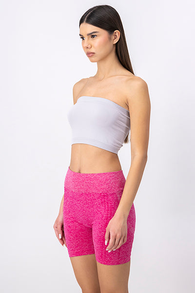 Seamless tube top LIGHT GRAY