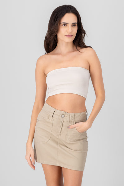 Seamless rib tube top 