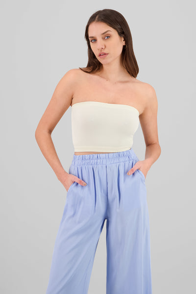 Seamless rib tube top 