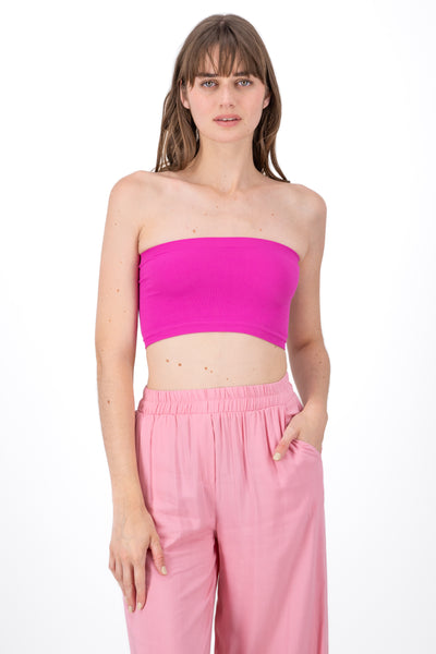 Seamless rib tube top 