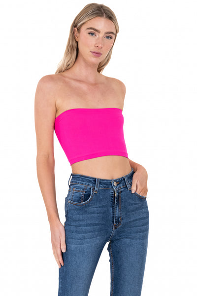 Seamless rib tube top 