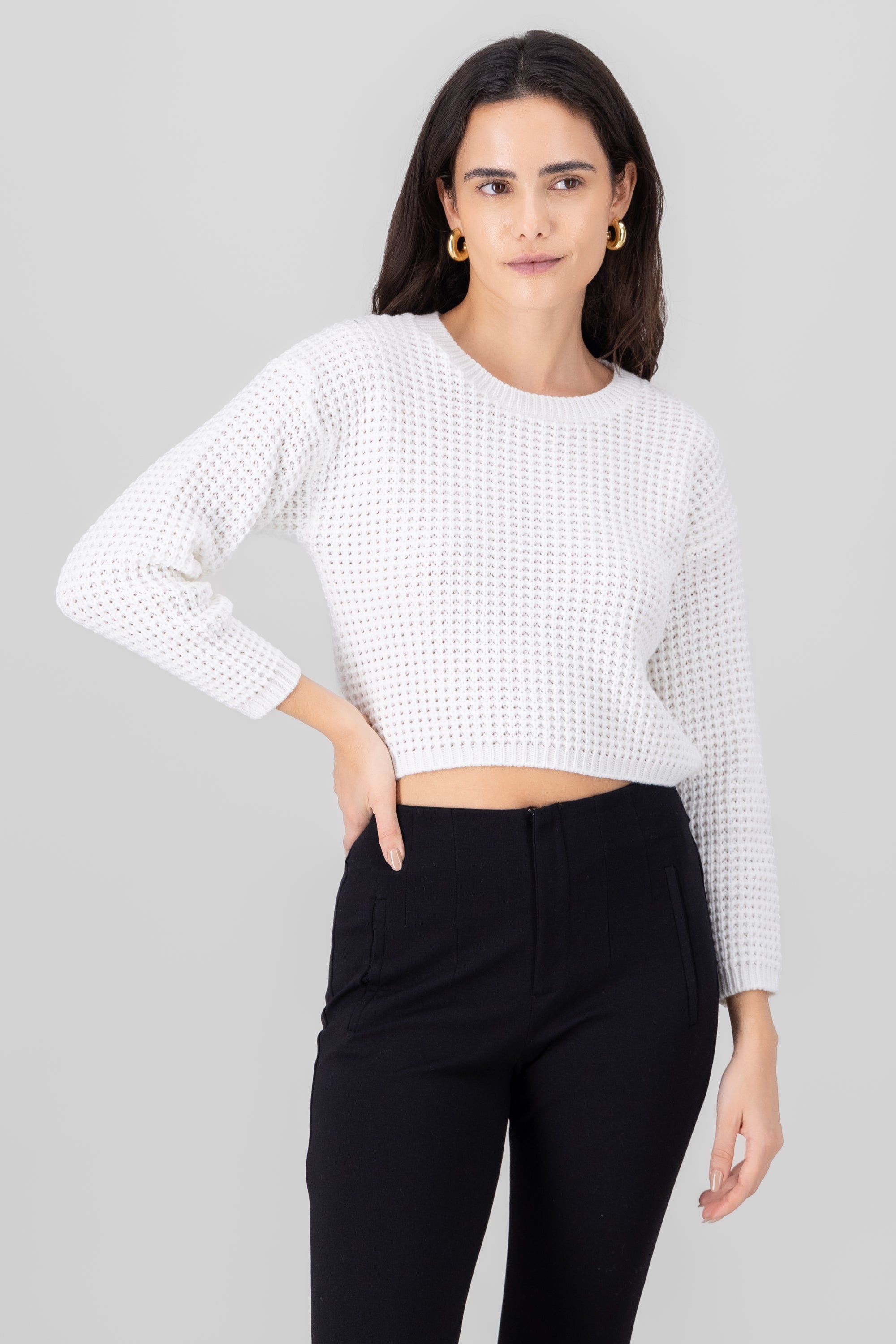 Knitted Sweater WHITE