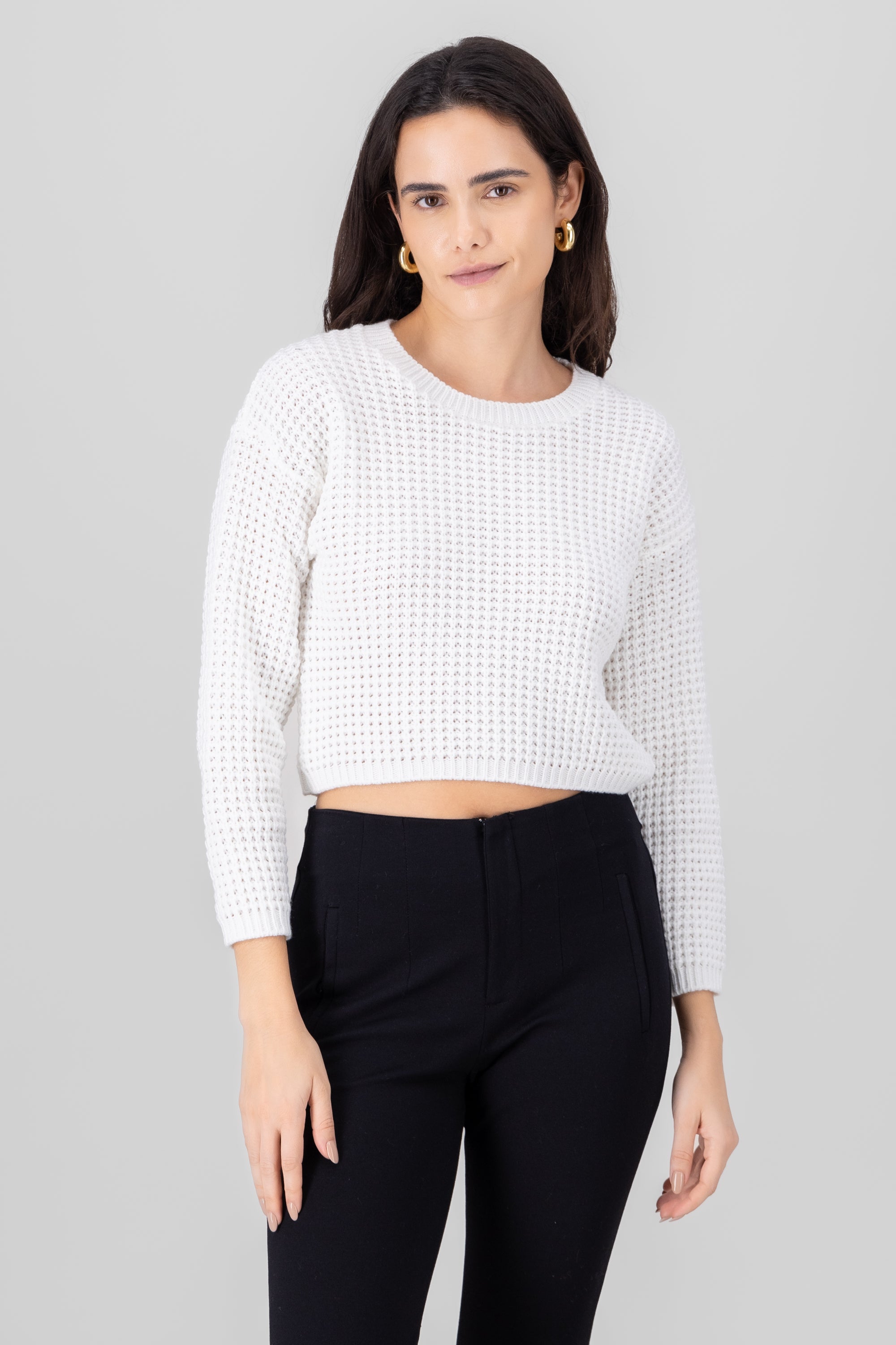 Knitted Sweater WHITE