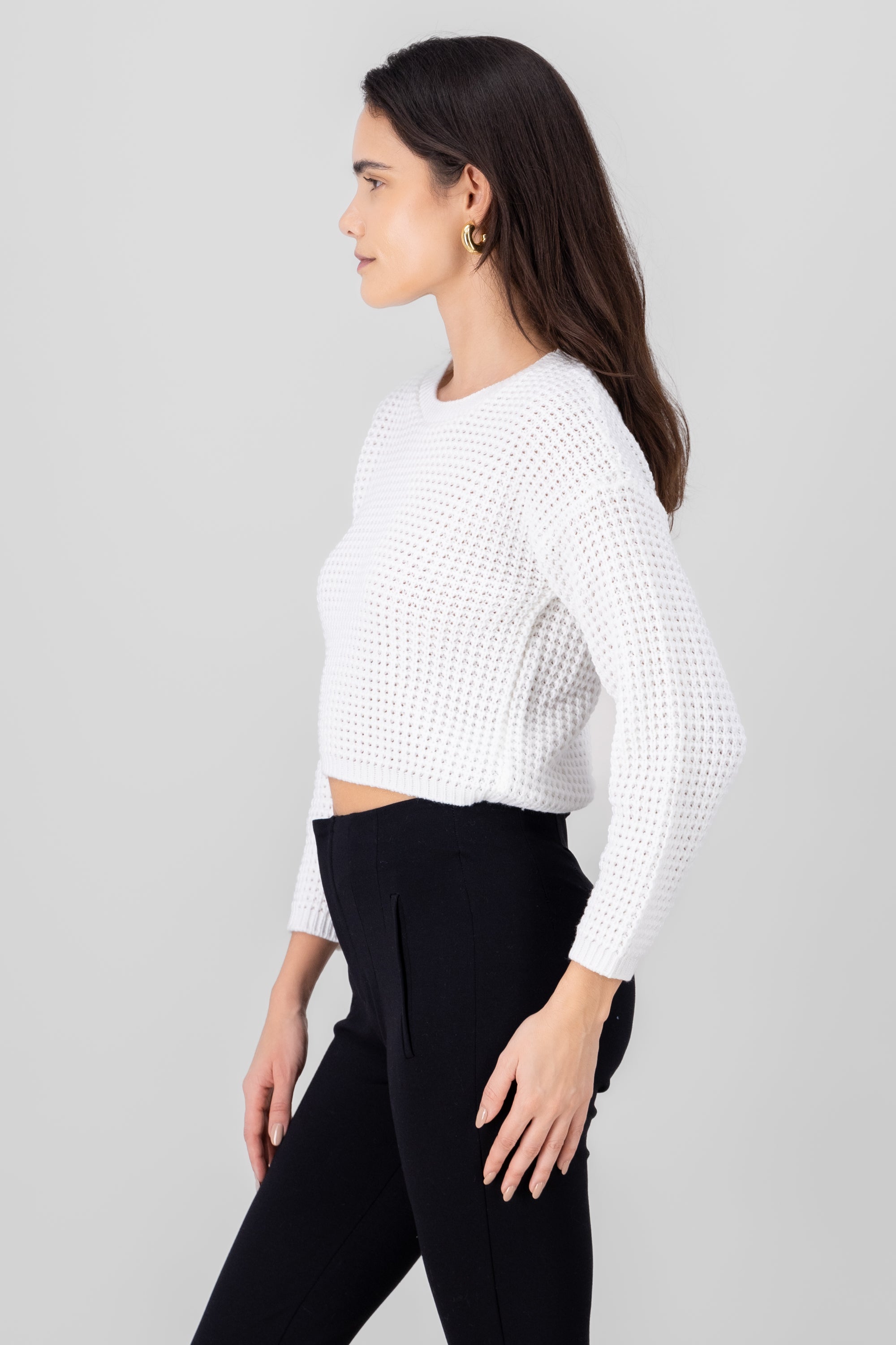 Knitted Sweater WHITE