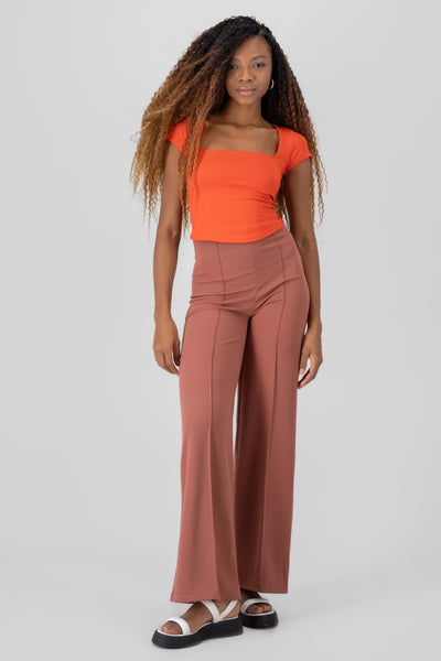 High Waist Wide Leg Pant 