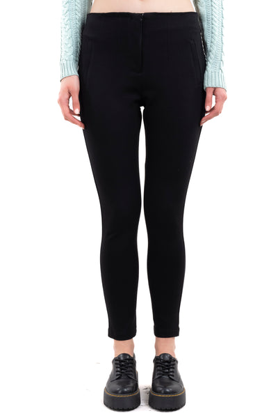 High Waisted  Skinny Pants BLACK