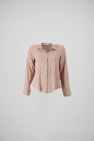 Solid Long Sleeved Blouse 