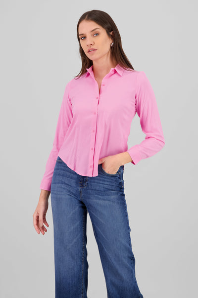 Solid Long Sleeved Blouse 