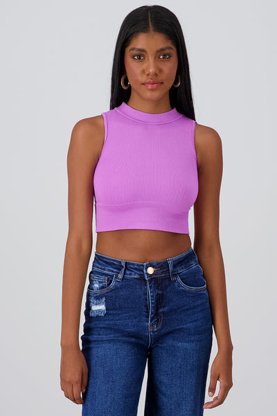 Ribbed Crop Top SAND