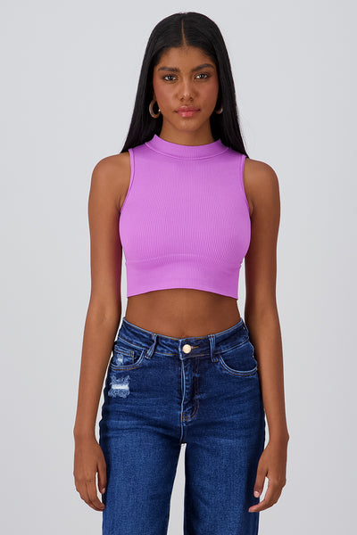 Ribbed Crop Top SAND