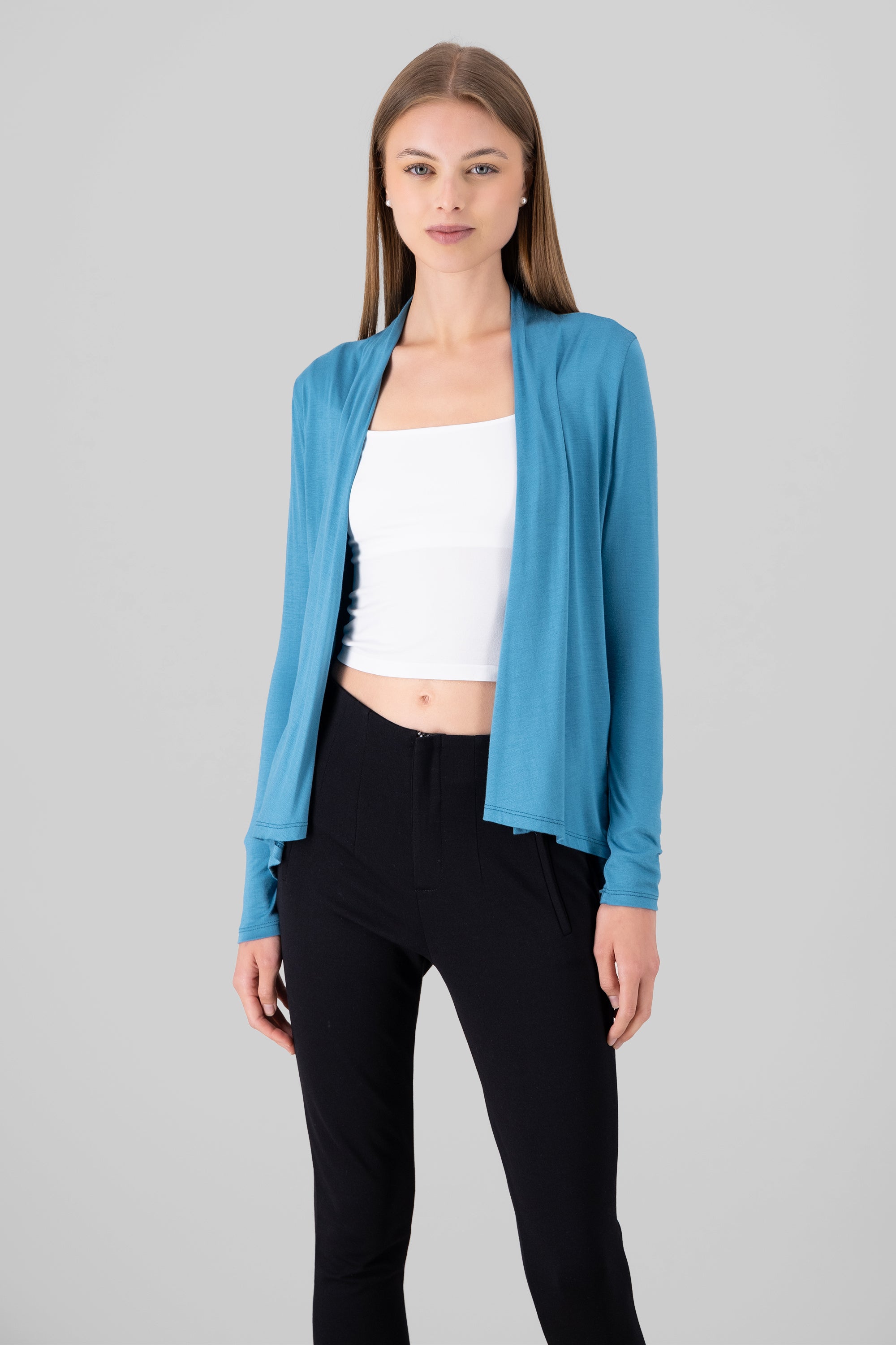 Open Cardigan TEAL