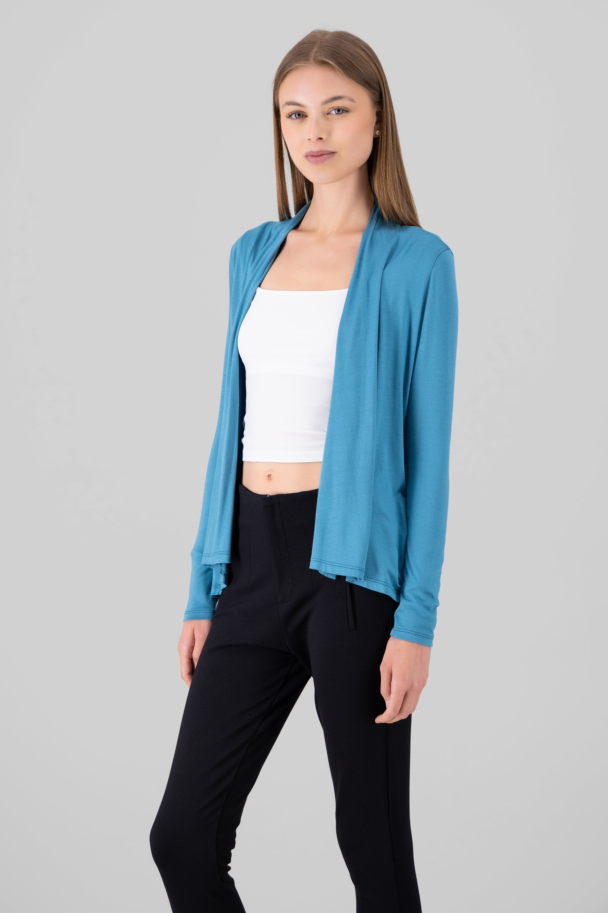 Open Cardigan TEAL