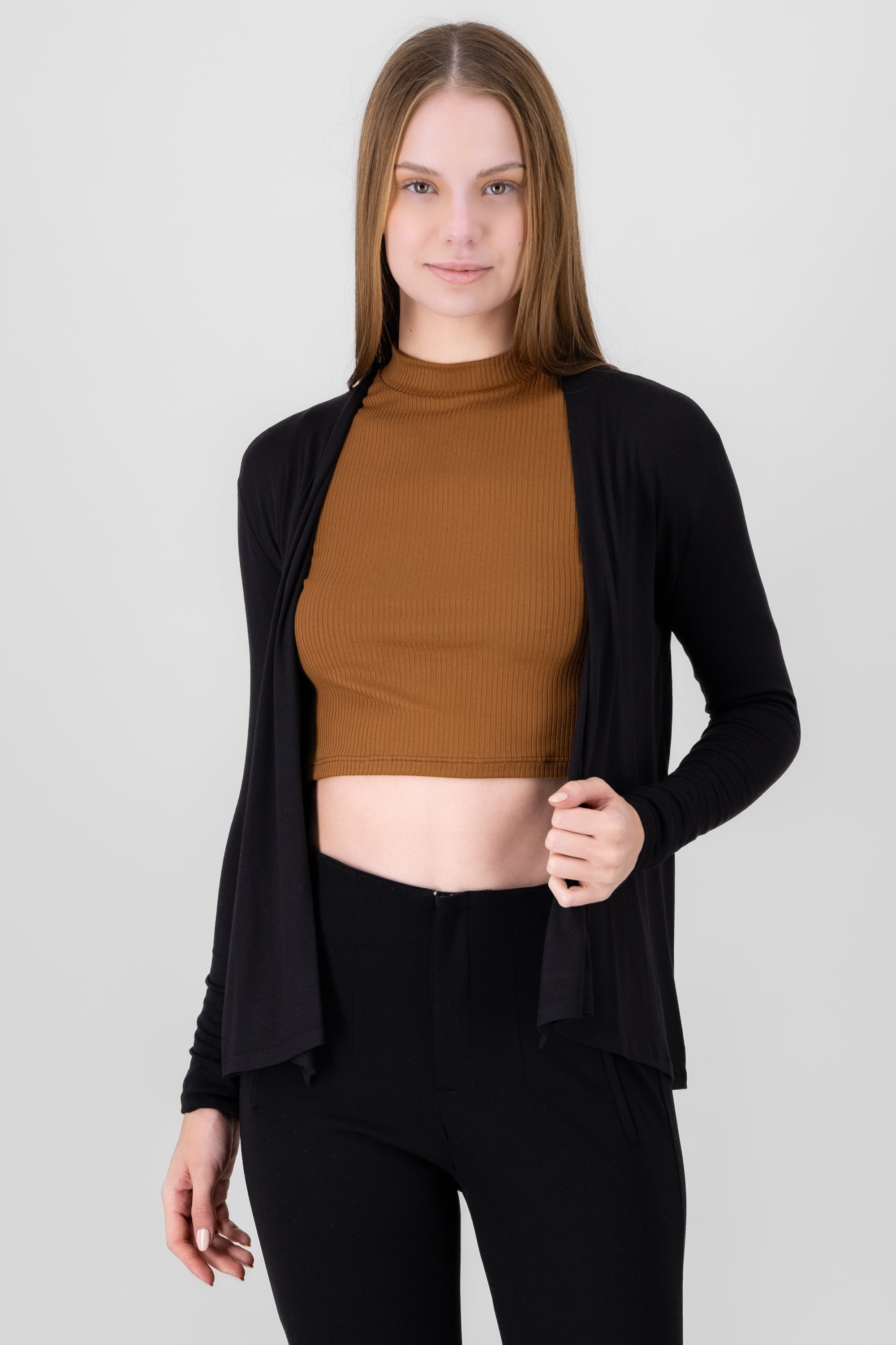 Open Cardigan BLACK