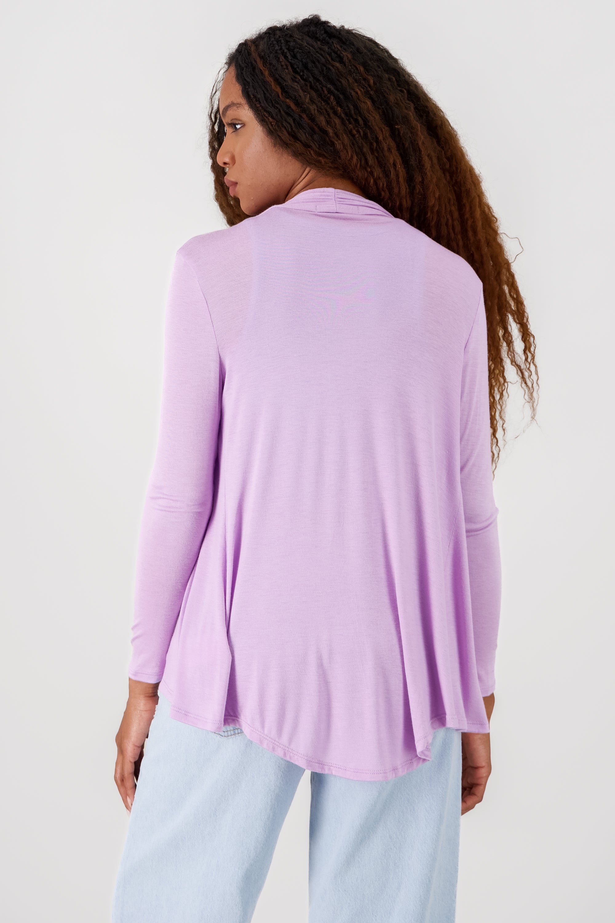 Open Cardigan LAVENDER