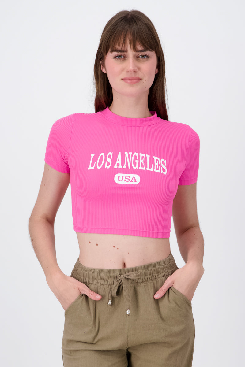 Los Angeles Top NEON PINK