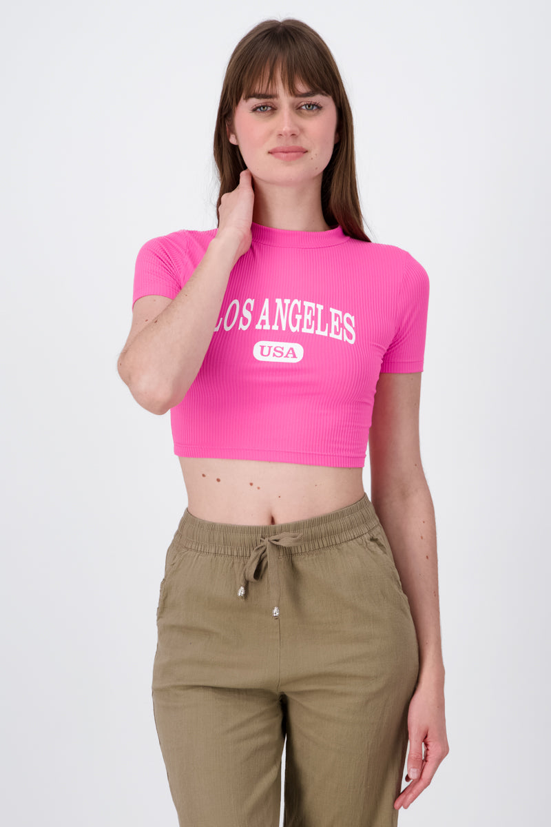 Los Angeles Top NEON PINK