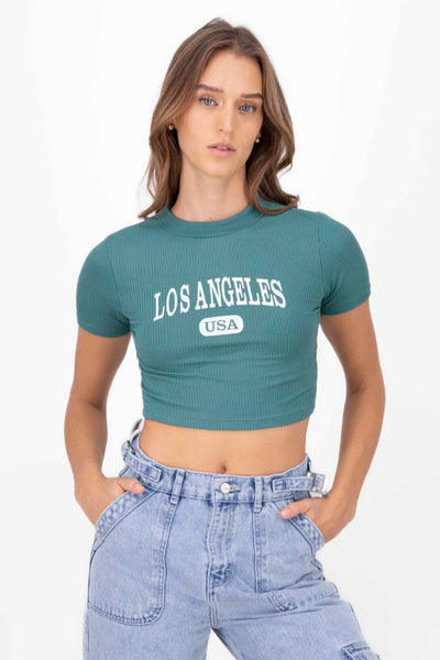 Los Angeles Top CHARCOAL