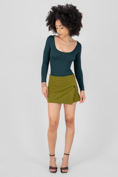 Buttoned Skort OLIVE