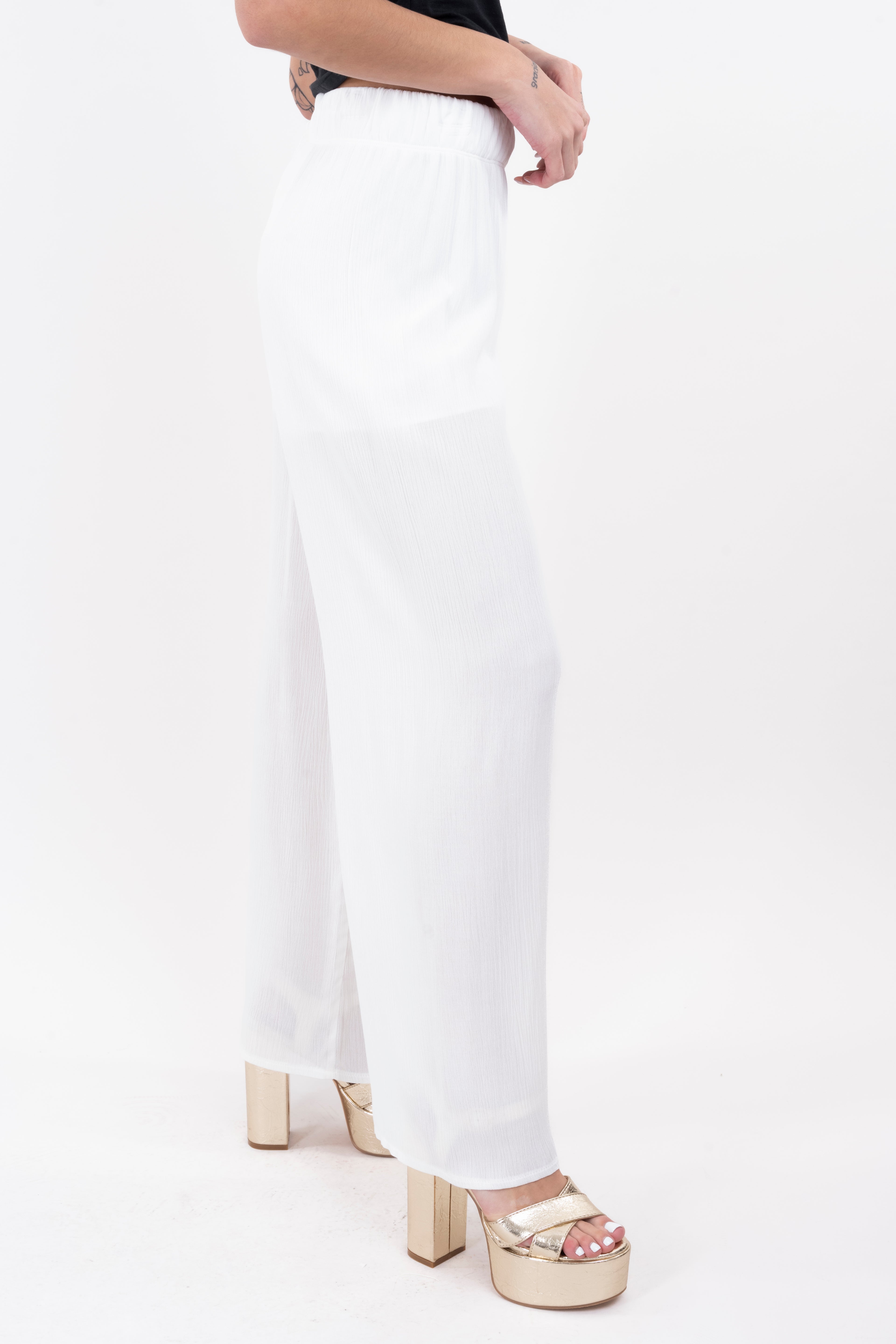 Wide leg pant WHITE