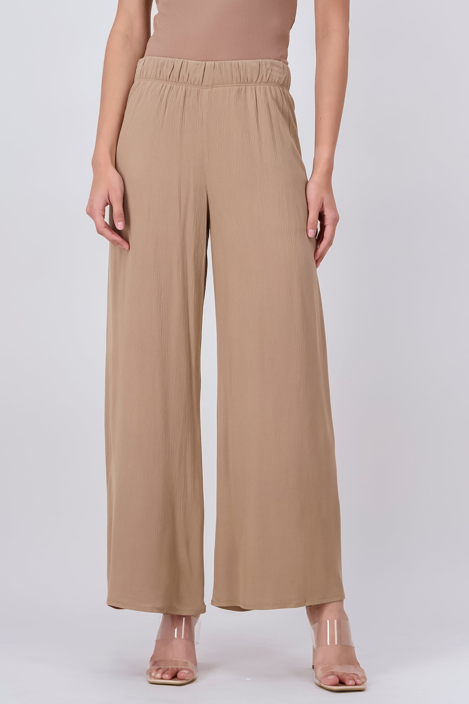 Wide leg pant BROWN