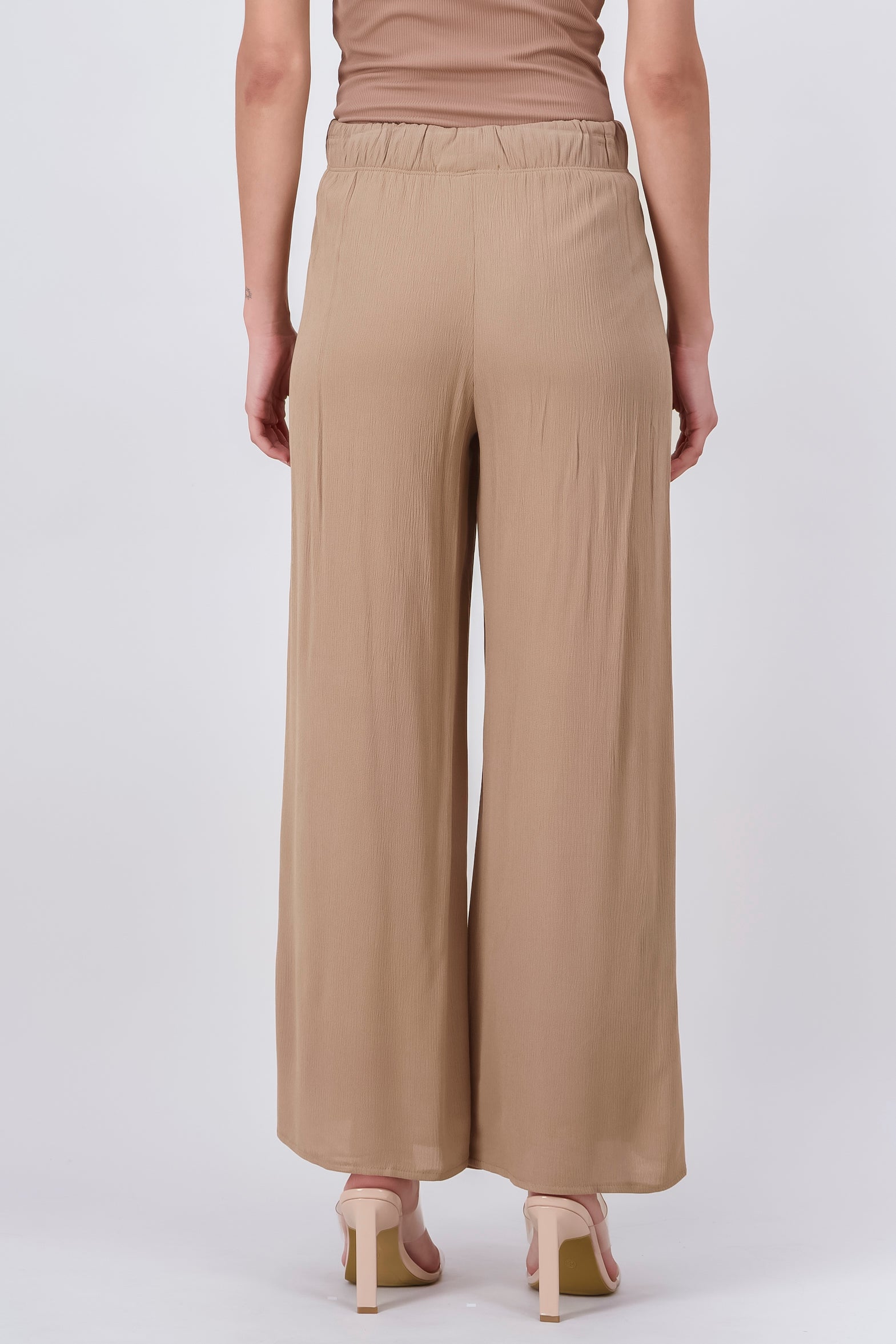 Wide leg pant BROWN