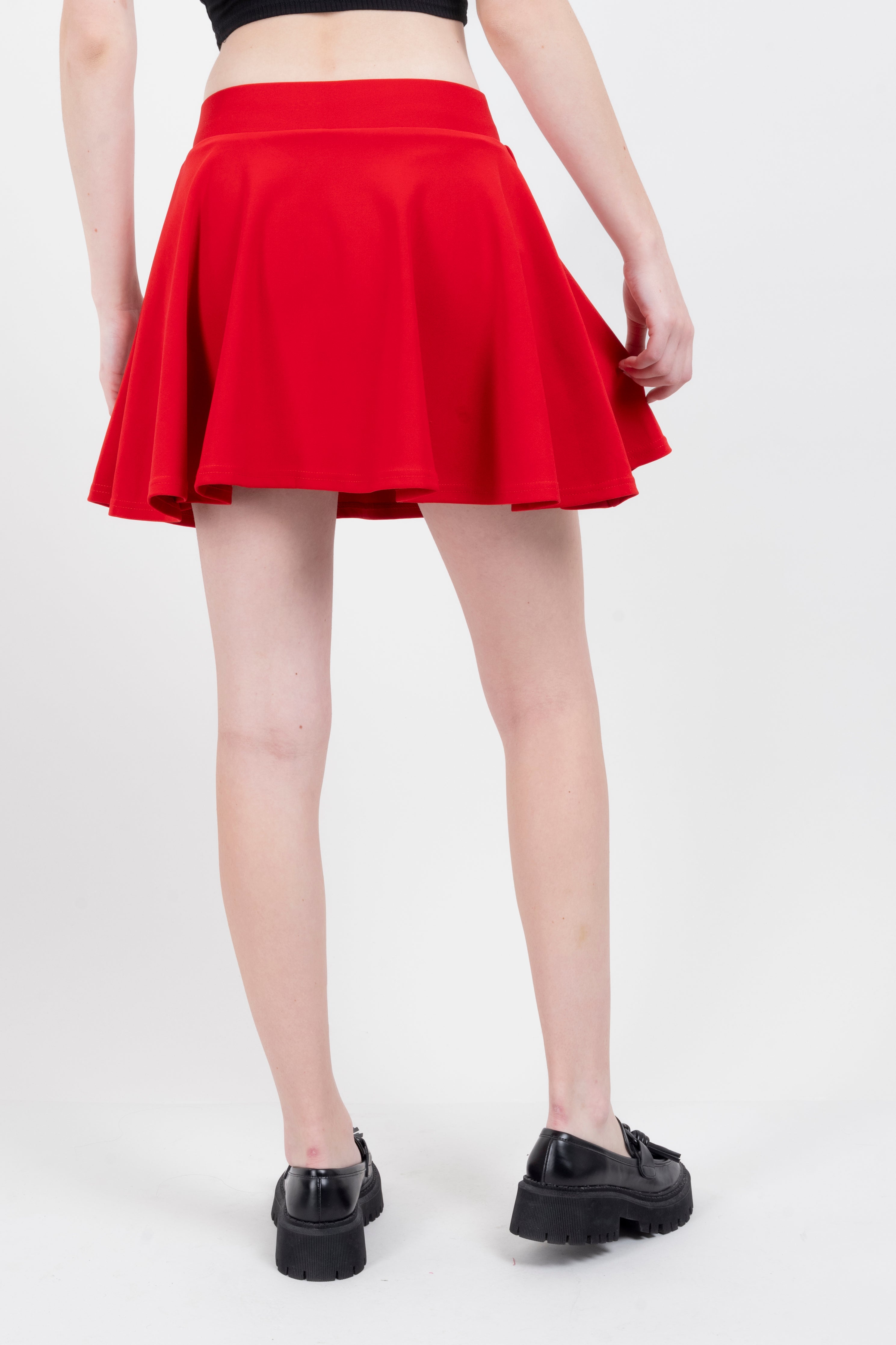 Skater skirt with short RED